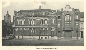 Lens - hôtel des pompiers, recto